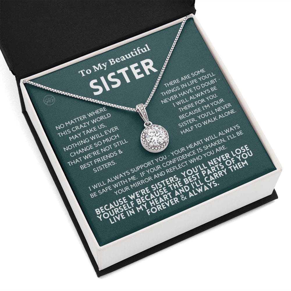 Sister Gift | Sister Christmas Gift, Sister Necklace, Birthday Gift for My Sister, Sentimental Gift Sisters, Christmas Gifts for Sister, 4