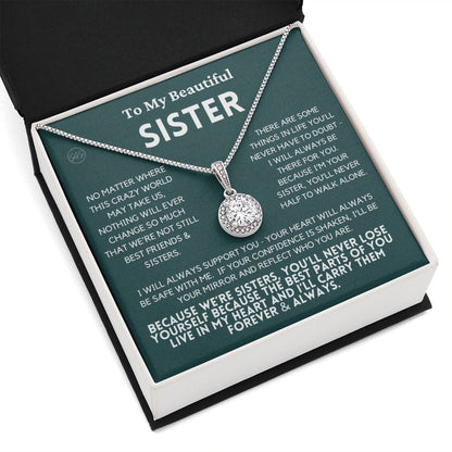 Sister Gift | Sister Christmas Gift, Sister Necklace, Birthday Gift for My Sister, Sentimental Gift Sisters, Christmas Gifts for Sister, 4