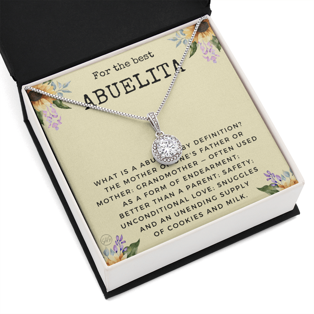 Gift for Abuelita | Grandmother Nickname, Grandma, Mother's Day Necklace, Birthday, Get Well, Missing You, Spanish, Christmas, From Family Grandkids  Granddaughter Grandson 1118dE