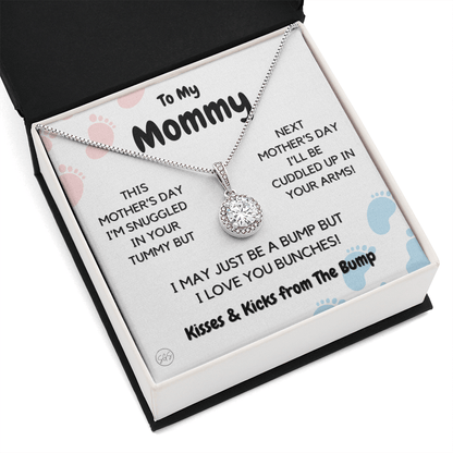 Baby to Mom Gift | Mother's Day Present from the Baby Bump, Mommy To Be Necklace, Gift for Expecting Mom From Baby Boy or Girl, New Mom MD1E