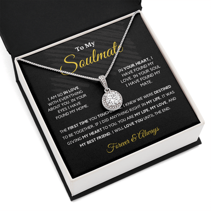 Soulmate - Eternal Hope - Love Knot | Romantic Gift for Wife, Fiancé, Girlfriend - Anniversary Gift, Valentine's Day Present