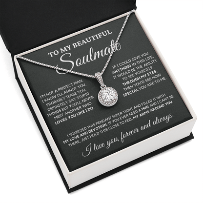 Gift for Soulmate - No One Loves You Like I Do - Eternal Hope Necklace