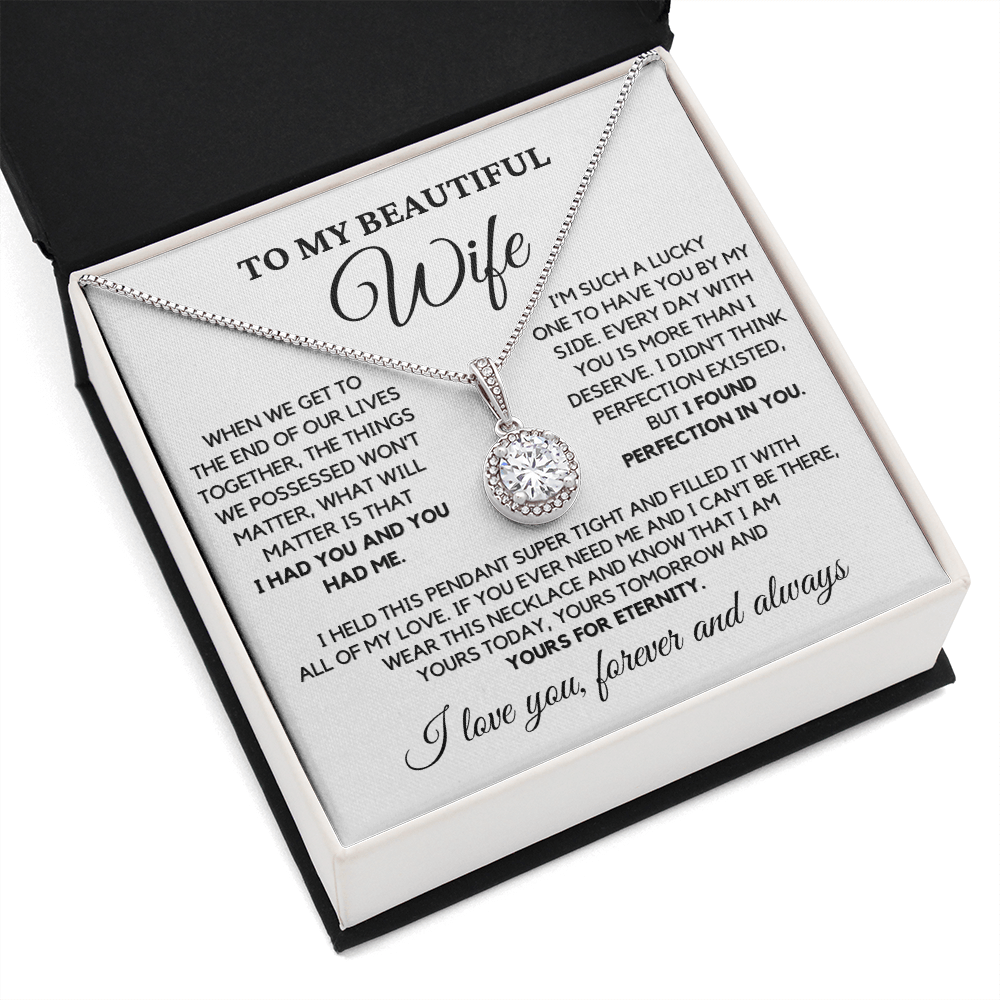 Romantic Gift for Wife - I Had You and You Had Me | Anniversary Gift from Husband, Valentine's Day Present, Eternal Hope Necklace