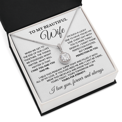 Romantic Gift for Wife - I Had You and You Had Me | Anniversary Gift from Husband, Valentine's Day Present, Eternal Hope Necklace