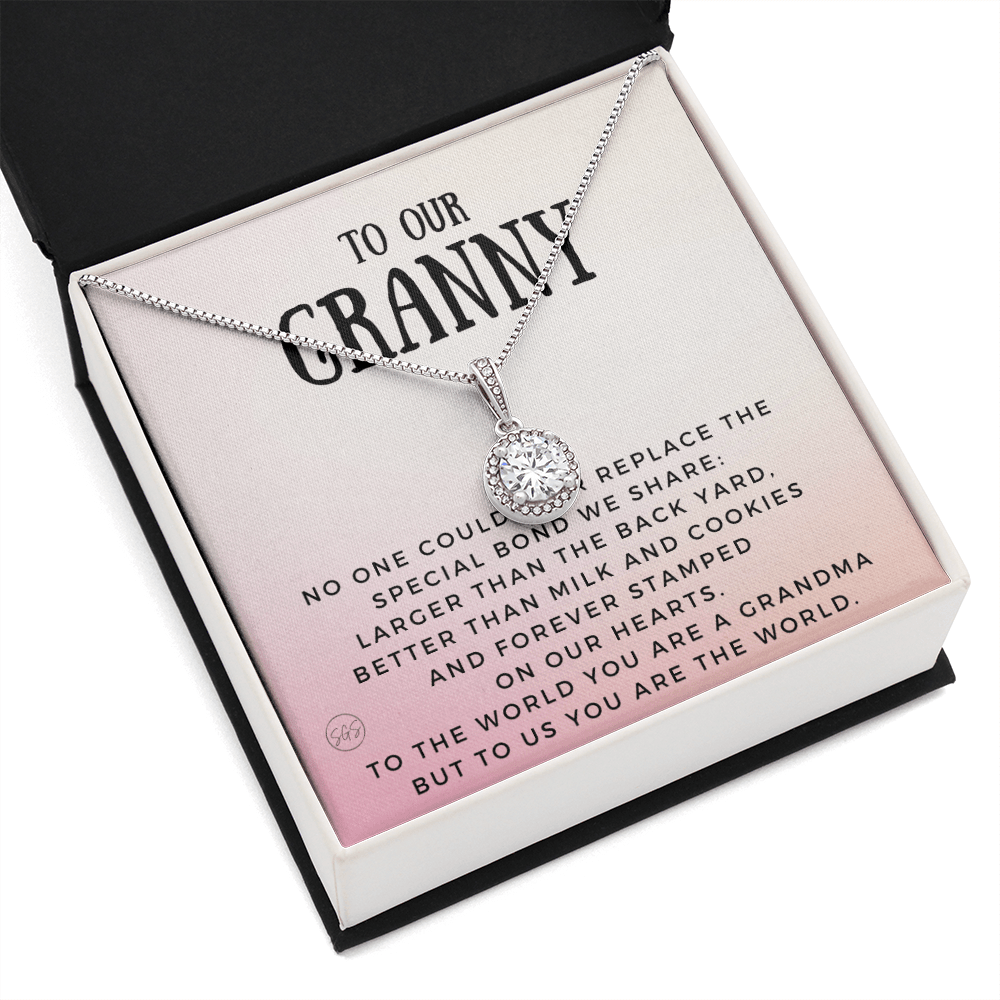 Gift for Granny | Grandmother Nickname, Grandma, Mother's Day Necklace, Birthday, Get Well, Missing You, Granny Definition, Christmas, From Family Grandkids  Granddaughter Grandson 1118bE