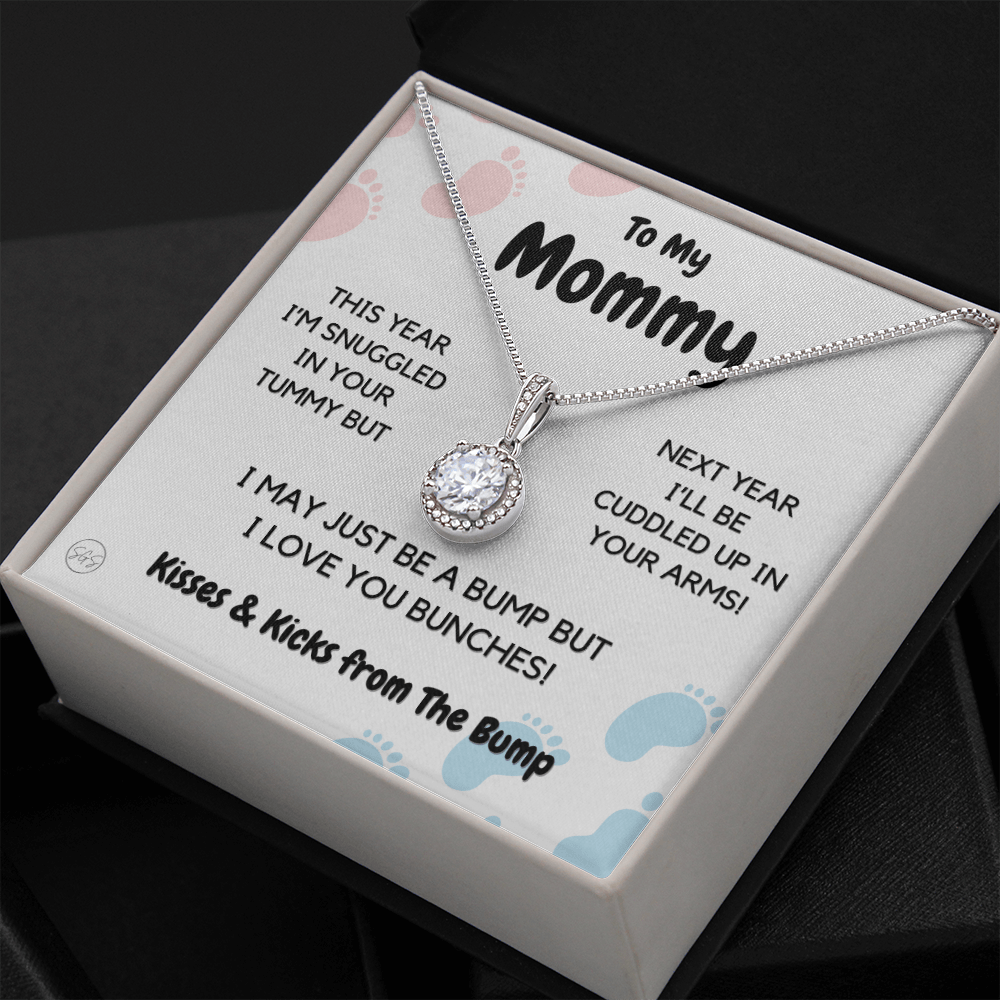 Baby to Mom Gift | Mother's Day Present from the Baby Bump, Mommy To Be Necklace, Gift for Expecting Mom From Baby Boy or Girl, New Mom 01E