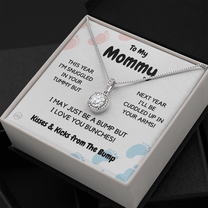 Baby to Mom Gift | Mother's Day Present from the Baby Bump, Mommy To Be Necklace, Gift for Expecting Mom From Baby Boy or Girl, New Mom 01E