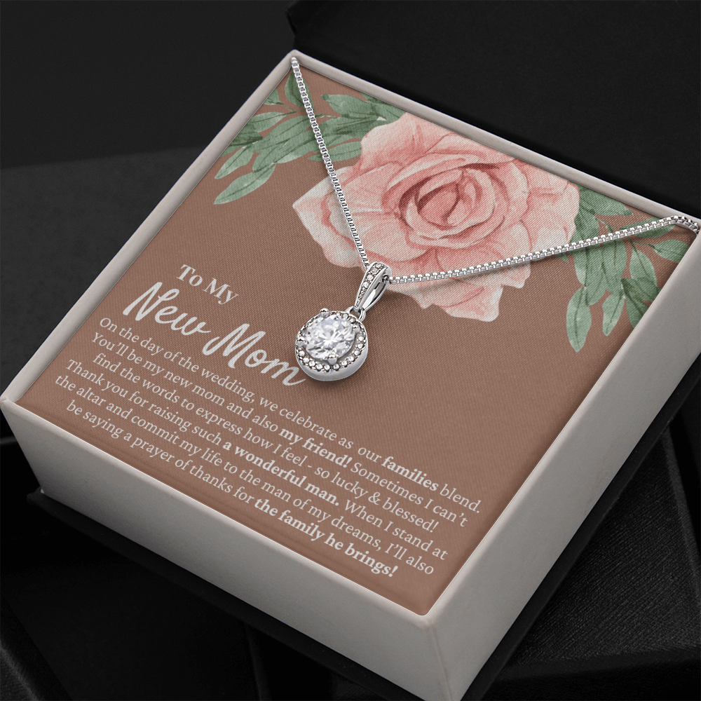 Mother in Law Wedding Gift from Bride - Mother of the Groom Necklace, Sentimental Future Mother-in-Law, Gift For Mother-In-Law, Desert Rose