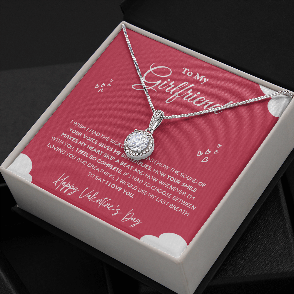 Girlfriend - Last Breath - Eternal Hope Necklace | Anniversary Gift for Girlfriend, From Boyfriend, From Partner, Valentine's Day Present