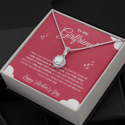 Girlfriend - Last Breath - Eternal Hope Necklace | Anniversary Gift for Girlfriend, From Boyfriend, From Partner, Valentine's Day Present