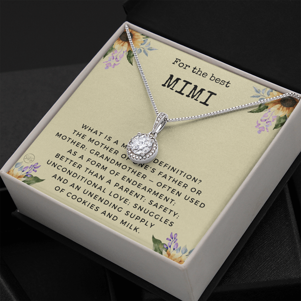 Gift for Mimi | Grandmother Nickname, Grandma, Mother's Day Necklace, Birthday, Get Well, Missing You, Mimi Definition, Christmas, From Family Grandkids  Granddaughter Grandson 1118dE