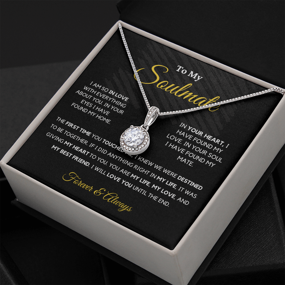 Soulmate - Eternal Hope - Love Knot | Romantic Gift for Wife, Fiancé, Girlfriend - Anniversary Gift, Valentine's Day Present
