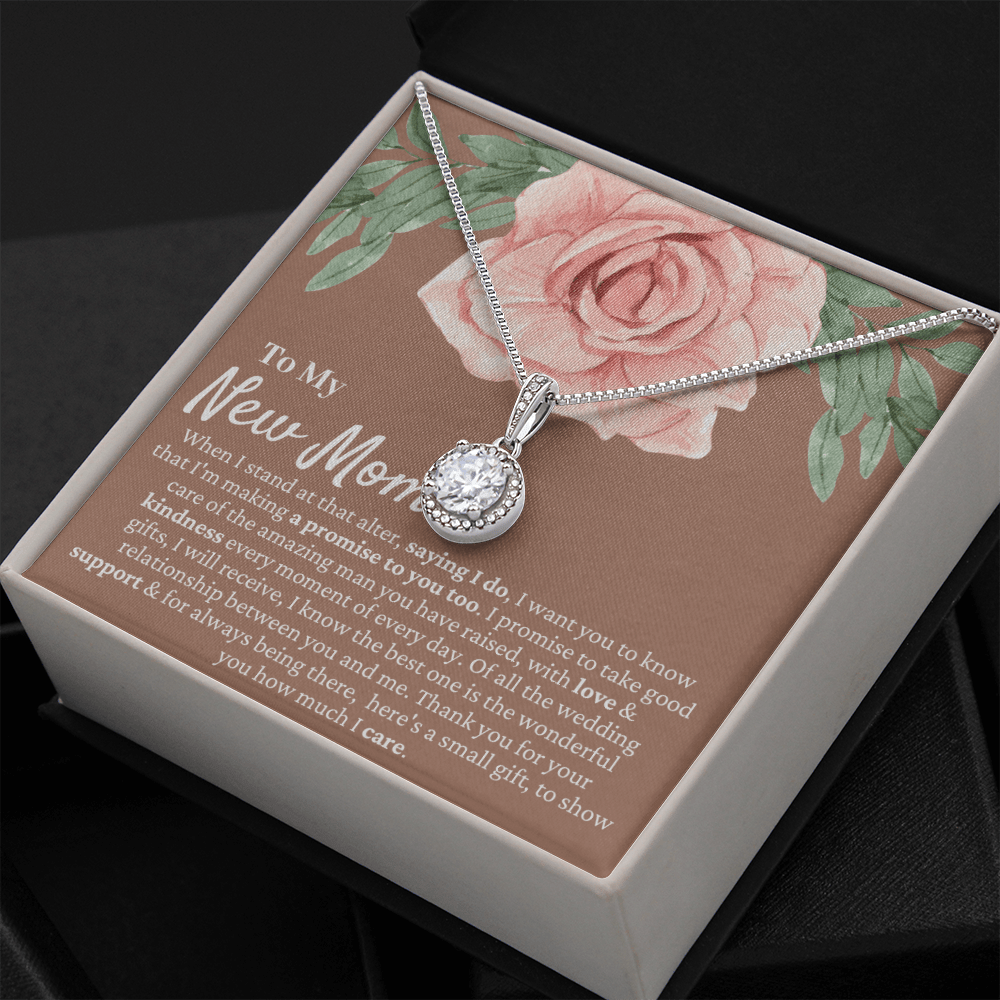 Mother in Law Wedding Gift from Bride - Mother of the Groom Necklace, Sentimental Future Mother-in-Law, MIL Gift, Desert Rose