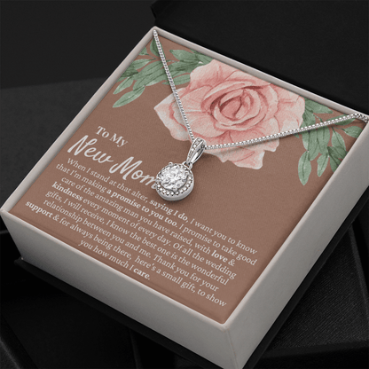 Mother in Law Wedding Gift from Bride - Mother of the Groom Necklace, Sentimental Future Mother-in-Law, MIL Gift, Desert Rose