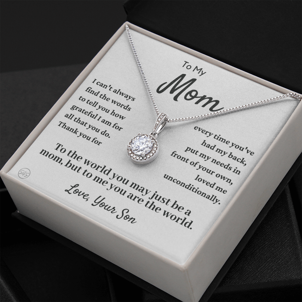 Mom - Loved Mother - Necklace | Gift for Mother From Son, Mother's Day Necklace, I'll Always Be Your Little Boy, Mom and Son, Eternal Hope