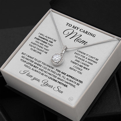 Mom - My Mom Forever - Necklace | Gift for Mother's Day, Gift for Mom From Son, Mother & Son, I'll Always Be Your Little Boy 1E