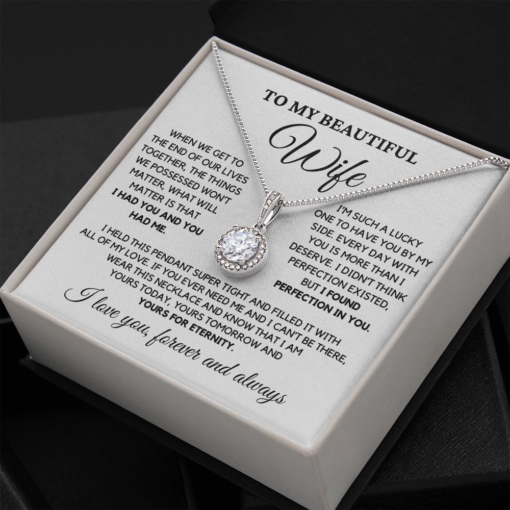 Romantic Gift for Wife - I Had You and You Had Me | Anniversary Gift from Husband, Valentine's Day Present, Eternal Hope Necklace
