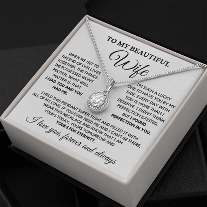 Romantic Gift for Wife - I Had You and You Had Me | Anniversary Gift from Husband, Valentine's Day Present, Eternal Hope Necklace