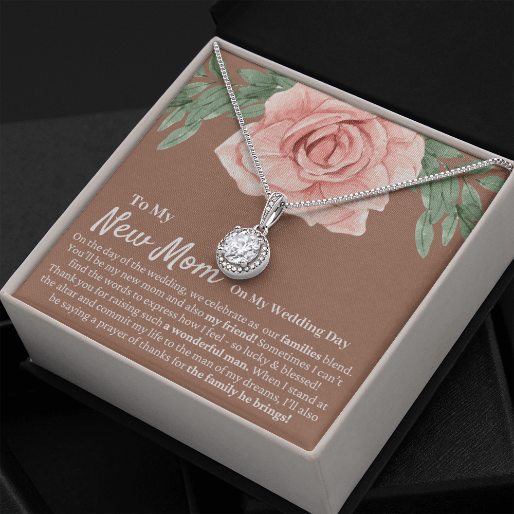 Mother in Law Wedding Gift from Bride - Mother of the Groom Necklace, Sentimental Future Mother-in-Law, Mother-In-Law Gift, Desert Rose