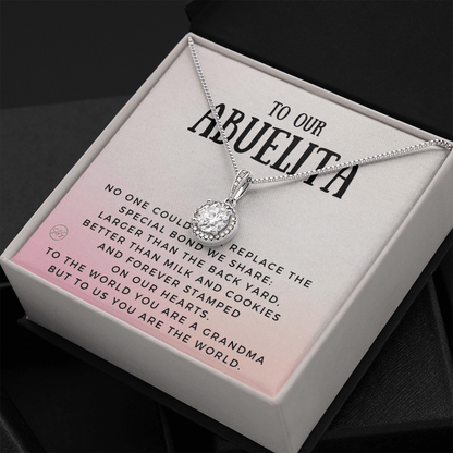 Gift for Abuelita | Grandmother Nickname, Grandma, Mother's Day Necklace, Birthday, Get Well, Missing You, Spanish, Christmas, From Family Grandkids  Granddaughter Grandson 1118bE