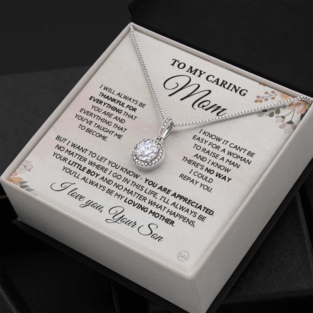 Mom - My Mom Forever - Necklace | Gift for Mother's Day, Gift for Mom From Son, Mother & Son, I'll Always Be Your Little Boy 3E