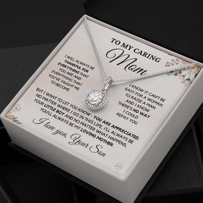 Mom - My Mom Forever - Necklace | Gift for Mother's Day, Gift for Mom From Son, Mother & Son, I'll Always Be Your Little Boy 3E