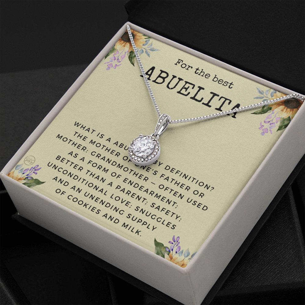 Gift for Abuelita | Grandmother Nickname, Grandma, Mother's Day Necklace, Birthday, Get Well, Missing You, Spanish, Christmas, From Family Grandkids  Granddaughter Grandson 1118dE
