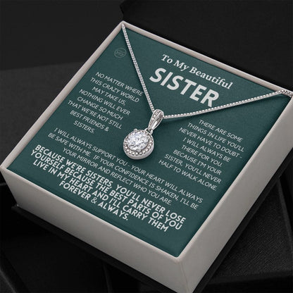 Sister Gift | Sister Christmas Gift, Sister Necklace, Birthday Gift for My Sister, Sentimental Gift Sisters, Christmas Gifts for Sister, 4