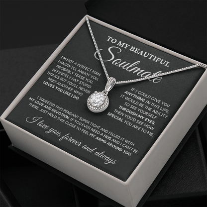 Gift for Soulmate - No One Loves You Like I Do - Eternal Hope Necklace