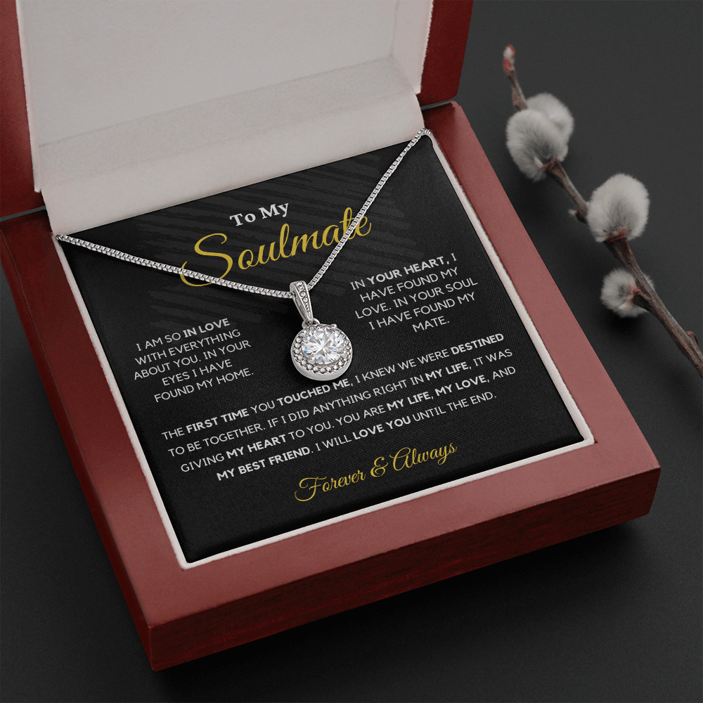 Soulmate - Eternal Hope - Love Knot | Romantic Gift for Wife, Fiancé, Girlfriend - Anniversary Gift, Valentine's Day Present