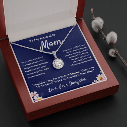 Gift for Mom From Daughter | Mother Daughter Necklace, Mother's Day Gift, Thinking of You Gift, Appreciation Gift, I Love You Mom, Eternal