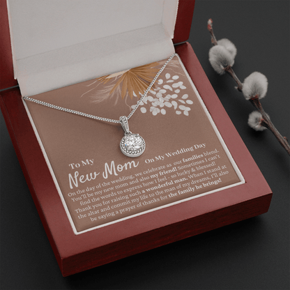 Mother in Law Wedding Gift from Bride - Mother of the Groom Necklace, Sentimental Future Mother-in-Law, Gift For MIL, Pampas Grass