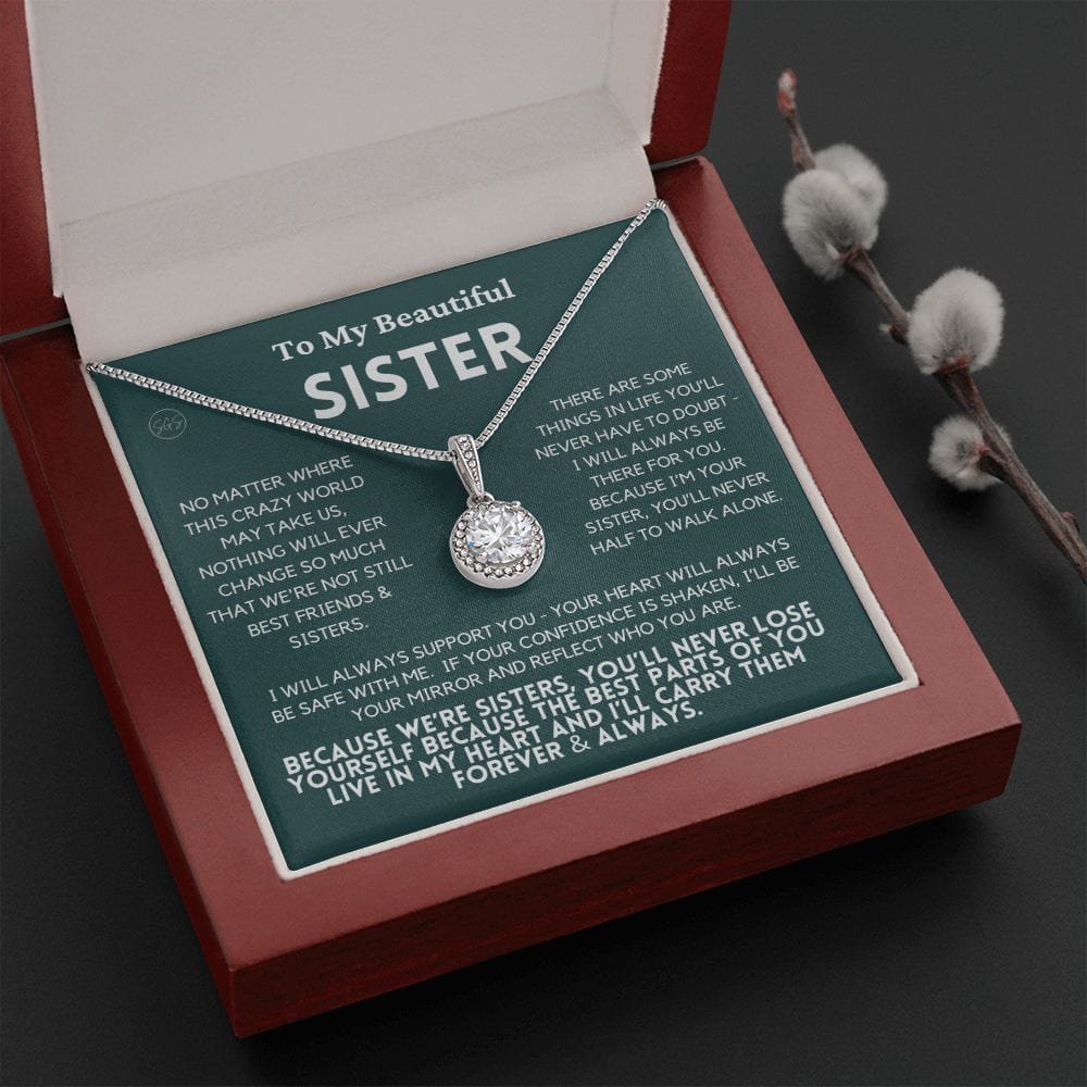 Sister Gift | Sister Christmas Gift, Sister Necklace, Birthday Gift for My Sister, Sentimental Gift Sisters, Christmas Gifts for Sister, 4