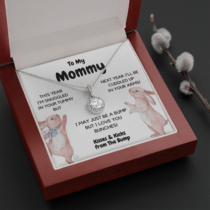 Baby to Mom Gift | Mother's Day Present from the Baby Bump, Mommy To Be Necklace, Gift for Expecting Mom From Baby Boy or Girl, New Mom 05E