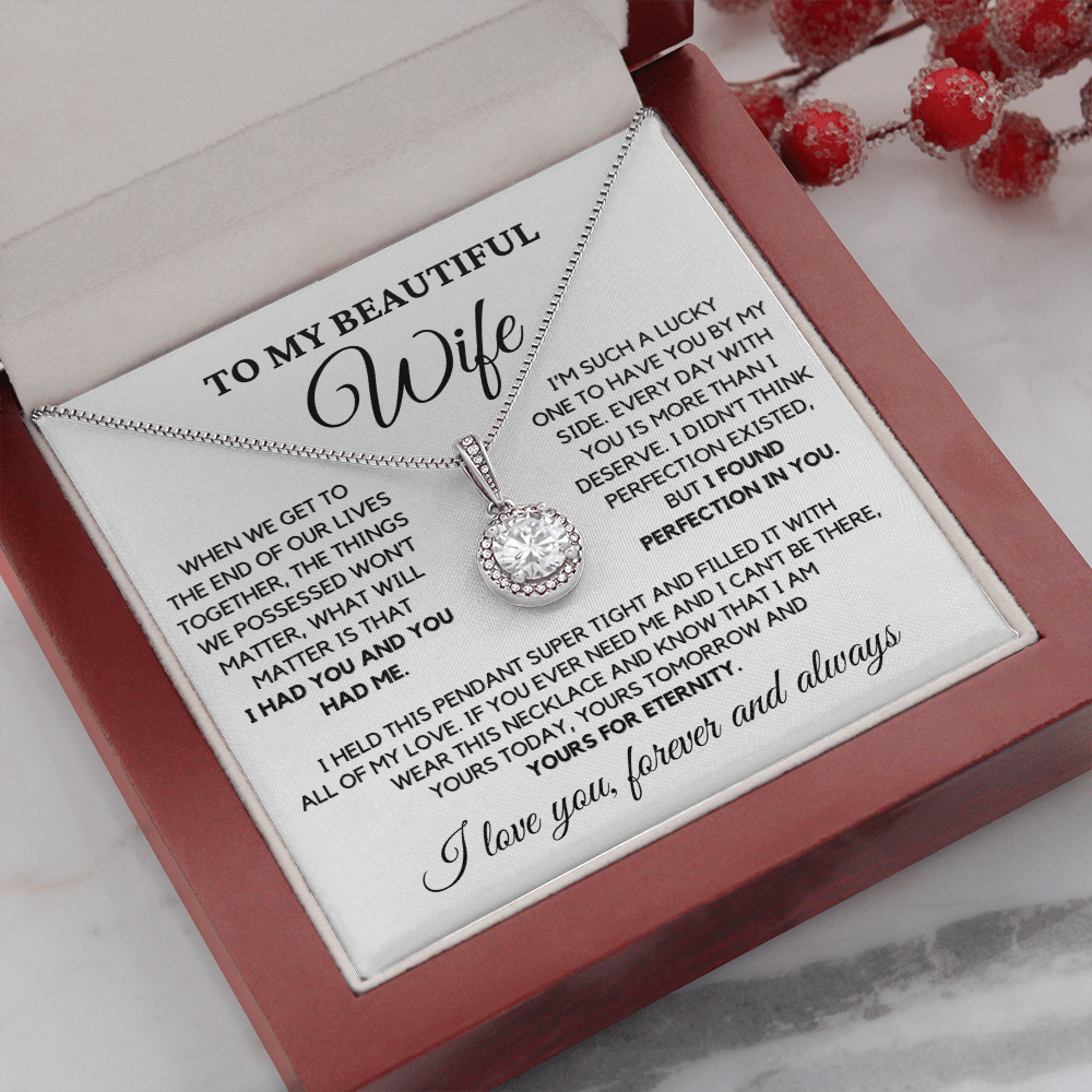 Romantic Gift for Wife - I Had You and You Had Me | Anniversary Gift from Husband, Valentine's Day Present, Eternal Hope Necklace