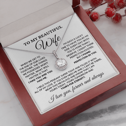 Romantic Gift for Wife - I Had You and You Had Me | Anniversary Gift from Husband, Valentine's Day Present, Eternal Hope Necklace