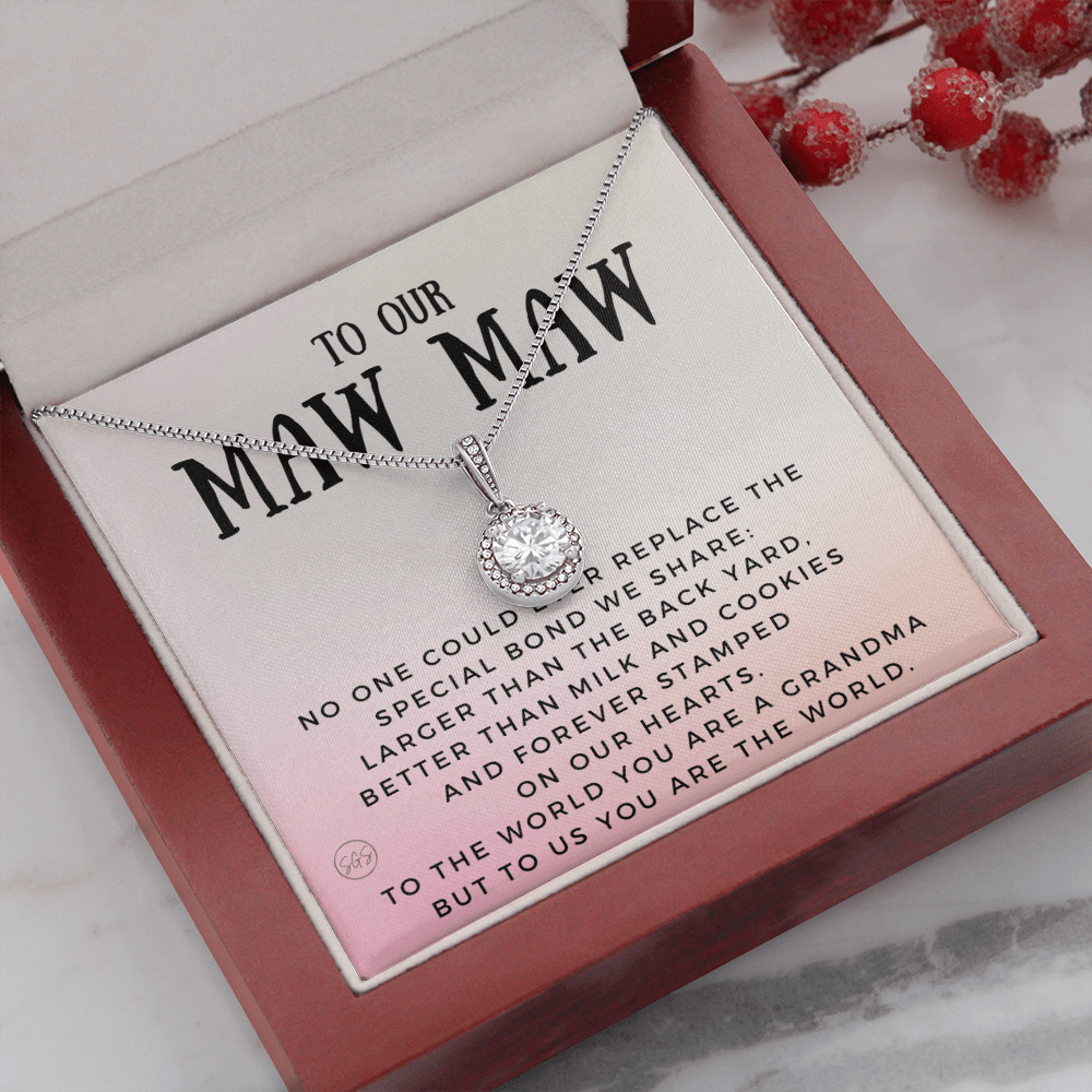 Gift for Maw Maw | Grandmother Nickname, Grandma, Mother's Day Necklace, Birthday, Get Well, Missing You, Maw Maw Definition, Christmas, From Family Grandkids  Granddaughter Grandson 1118bE