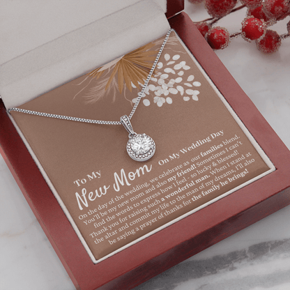Mother in Law Wedding Gift from Bride - Mother of the Groom Necklace, Sentimental Future Mother-in-Law, Gift For MIL, Pampas Grass