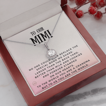 Gift for Mimi | Grandmother Nickname, Grandma, Mother's Day Necklace, Birthday, Get Well, Missing You, Mimi Definition, Christmas, From Family Grandkids  Granddaughter Grandson 1118bE