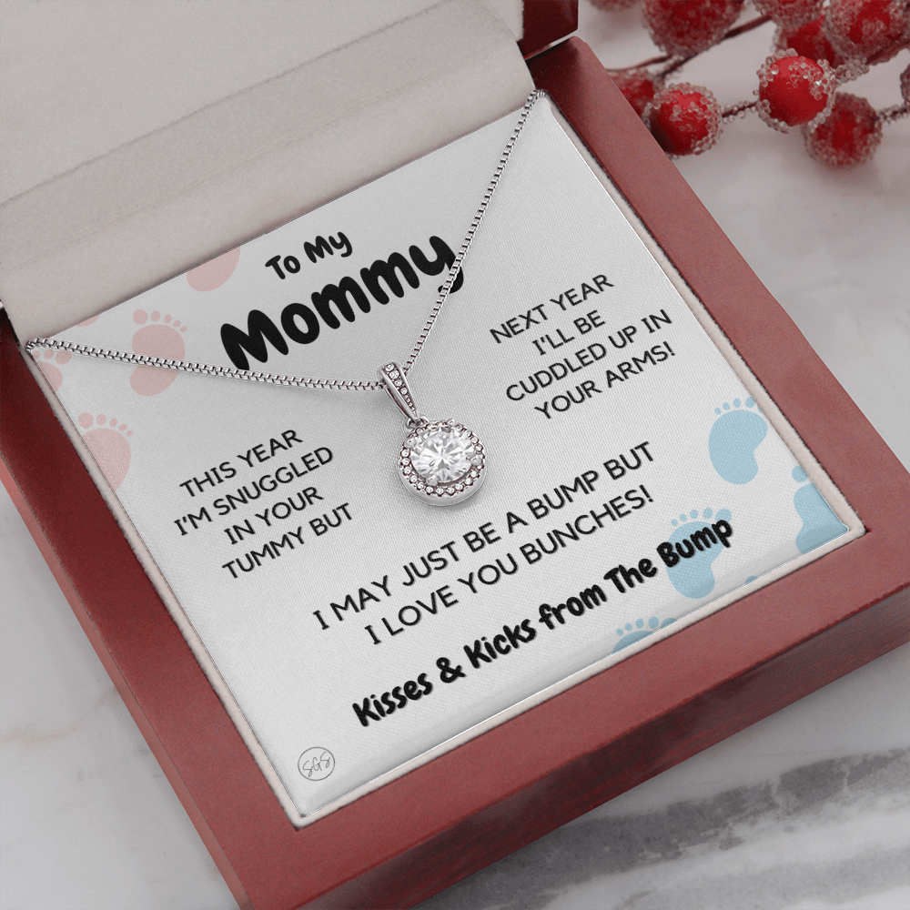 Baby to Mom Gift | Mother's Day Present from the Baby Bump, Mommy To Be Necklace, Gift for Expecting Mom From Baby Boy or Girl, New Mom 01E