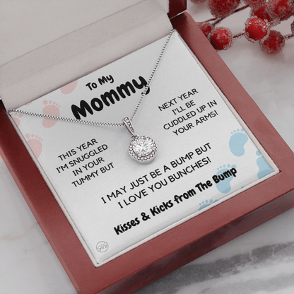 Baby to Mom Gift | Mother's Day Present from the Baby Bump, Mommy To Be Necklace, Gift for Expecting Mom From Baby Boy or Girl, New Mom 01E
