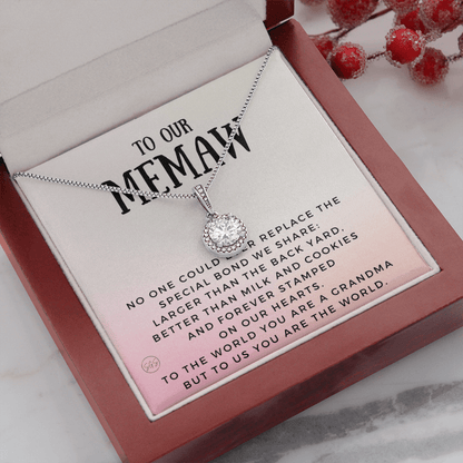 Gift for Memaw | Grandmother Nickname, Grandma, Mother's Day Necklace, Birthday, Get Well, Missing You, Memaw Definition, Christmas, From Family Grandkids  Granddaughter Grandson 1118aE