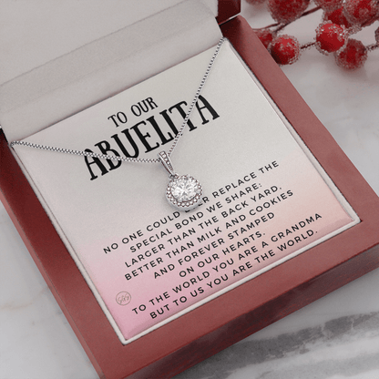 Gift for Abuelita | Grandmother Nickname, Grandma, Mother's Day Necklace, Birthday, Get Well, Missing You, Spanish, Christmas, From Family Grandkids  Granddaughter Grandson 1118bE