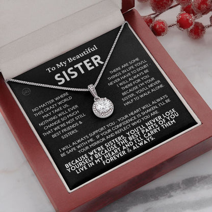 Sister Gift | Sister Christmas Gift, Sister Necklace, Birthday Gift for My Sister, Sentimental Gift Sisters, Christmas Gifts for Sister, 3