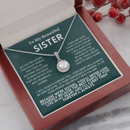 Sister Gift | Sister Christmas Gift, Sister Necklace, Birthday Gift for My Sister, Sentimental Gift Sisters, Christmas Gifts for Sister, 4