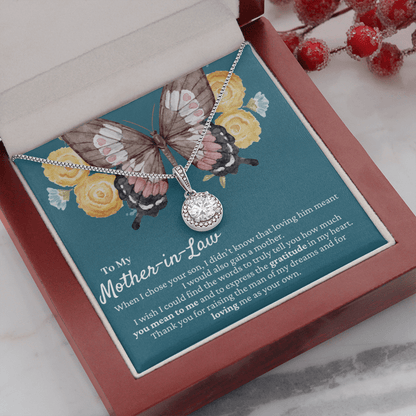 Mother-in-Law Gift | Mother's Day Present, Butterfly Necklace, Mother Of The Groom Gift, Meaningful Gift from Daughter-in-Law, Wedding Gift