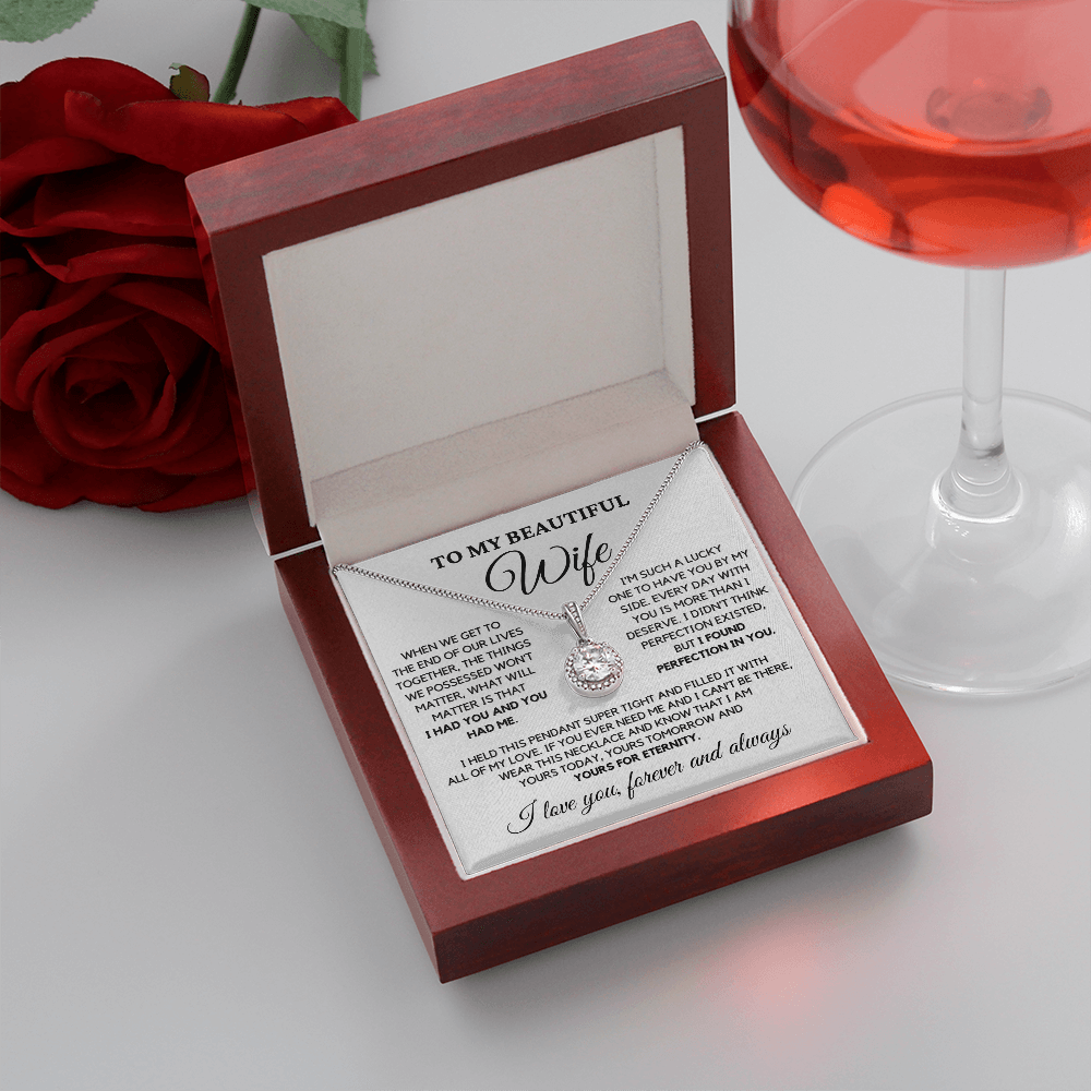 Romantic Gift for Wife - I Had You and You Had Me | Anniversary Gift from Husband, Valentine's Day Present, Eternal Hope Necklace