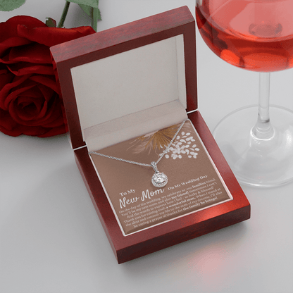 Mother in Law Wedding Gift from Bride - Mother of the Groom Necklace, Sentimental Future Mother-in-Law, Gift For MIL, Pampas Grass