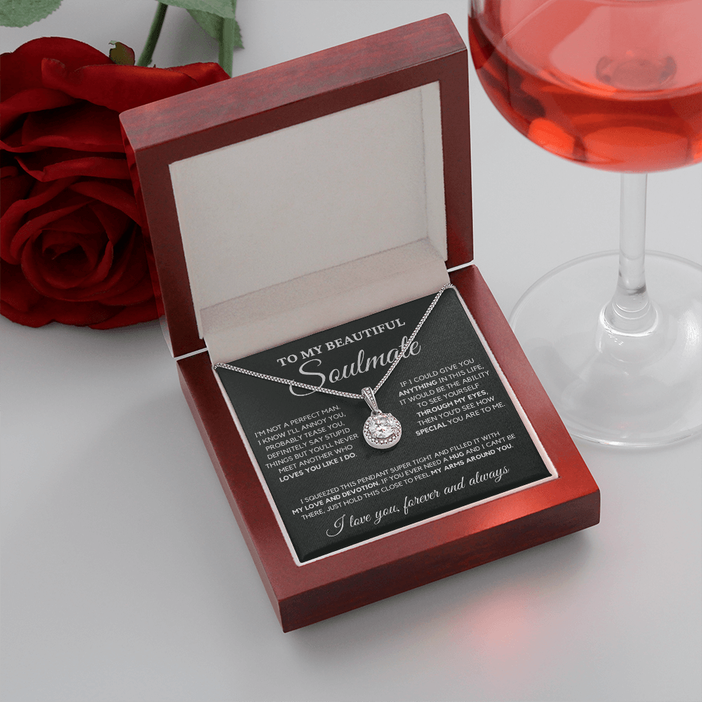Gift for Soulmate - No One Loves You Like I Do - Eternal Hope | Gift for Wife or Girlfriend, Anniversary Necklace, From Husband or Boyfriend