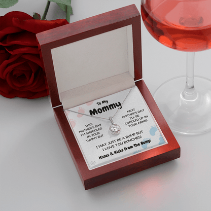 Baby to Mom Gift | Mother's Day Present from the Baby Bump, Mommy To Be Necklace, Gift for Expecting Mom From Baby Boy or Girl, New Mom MD1E